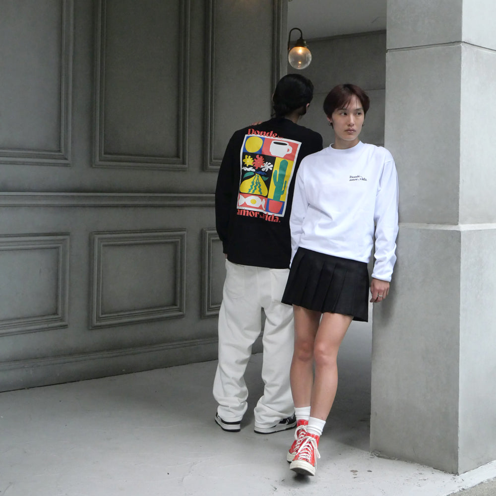 Amore Long-Sleeve Tee - White