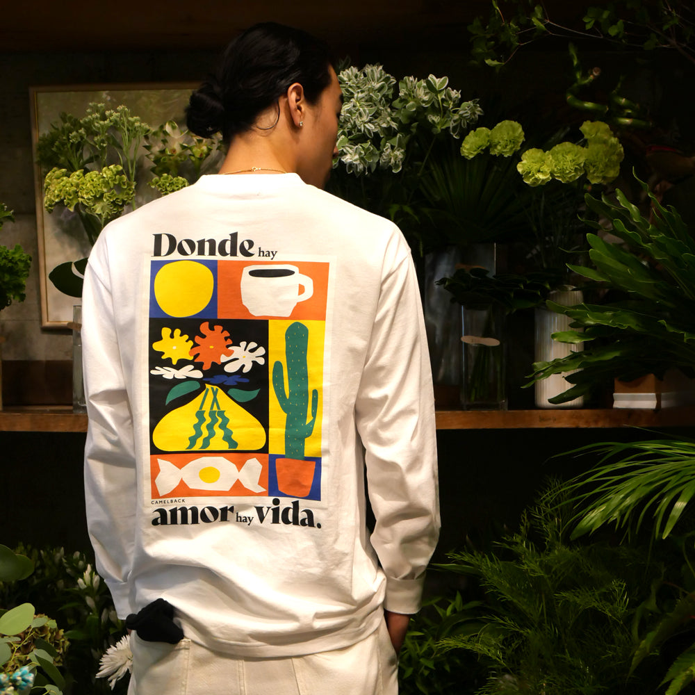 Amore Long-Sleeve Tee - White