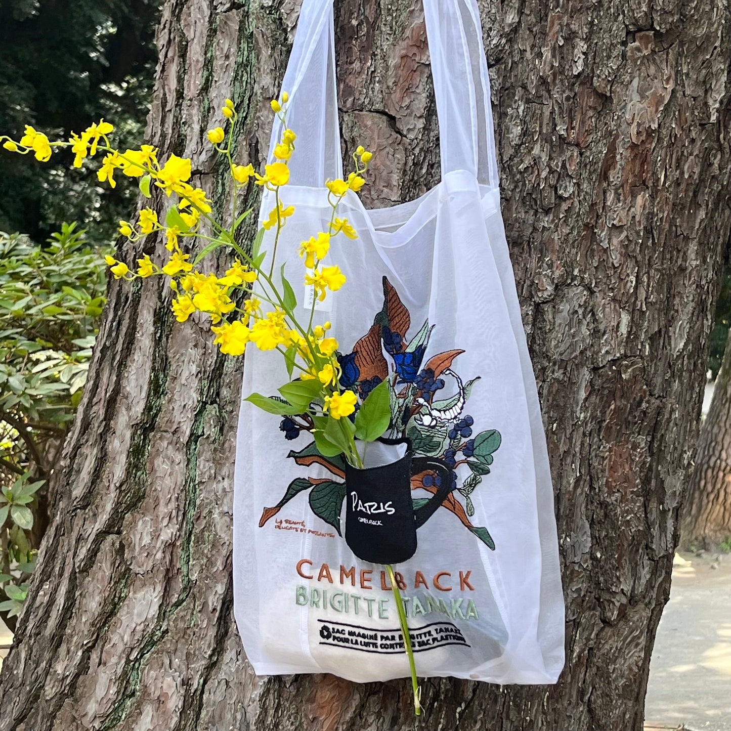 【New】 Organdy Bloom Shopping Bag