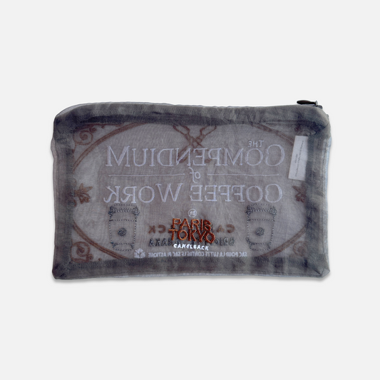 【New】Organdy Utility Pouch - Charcoal Gray