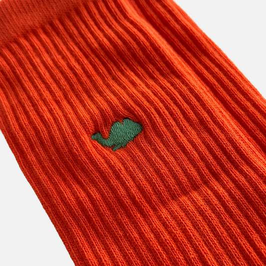 【New】 Plain Socks ‐ Orange