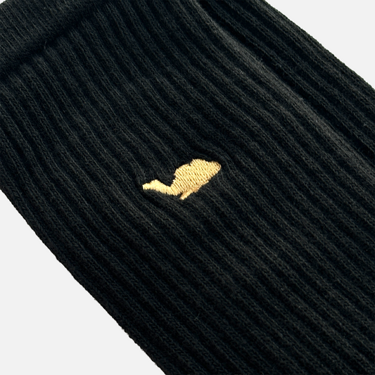 【New】 Plain Socks ‐ Black