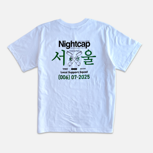 【New】 Nightcap S/S Tee - White
