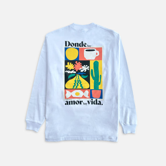 Amore Long-Sleeve Tee - White