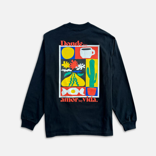 Amore Long-Sleeve Tee - Black