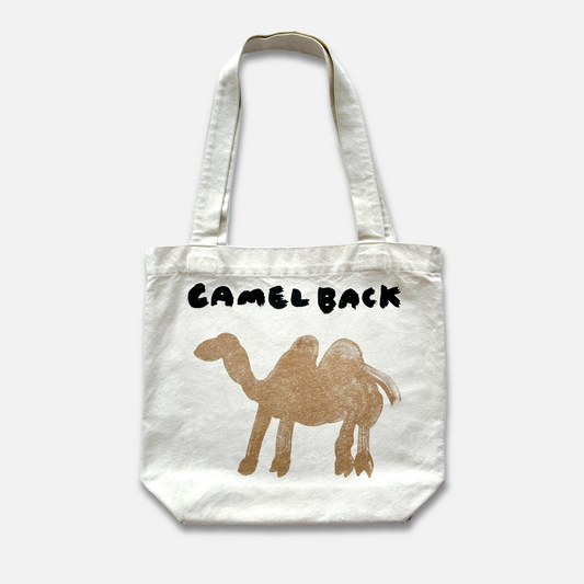 【Discontinued】Camel Doodle Tote Bag - Kinari