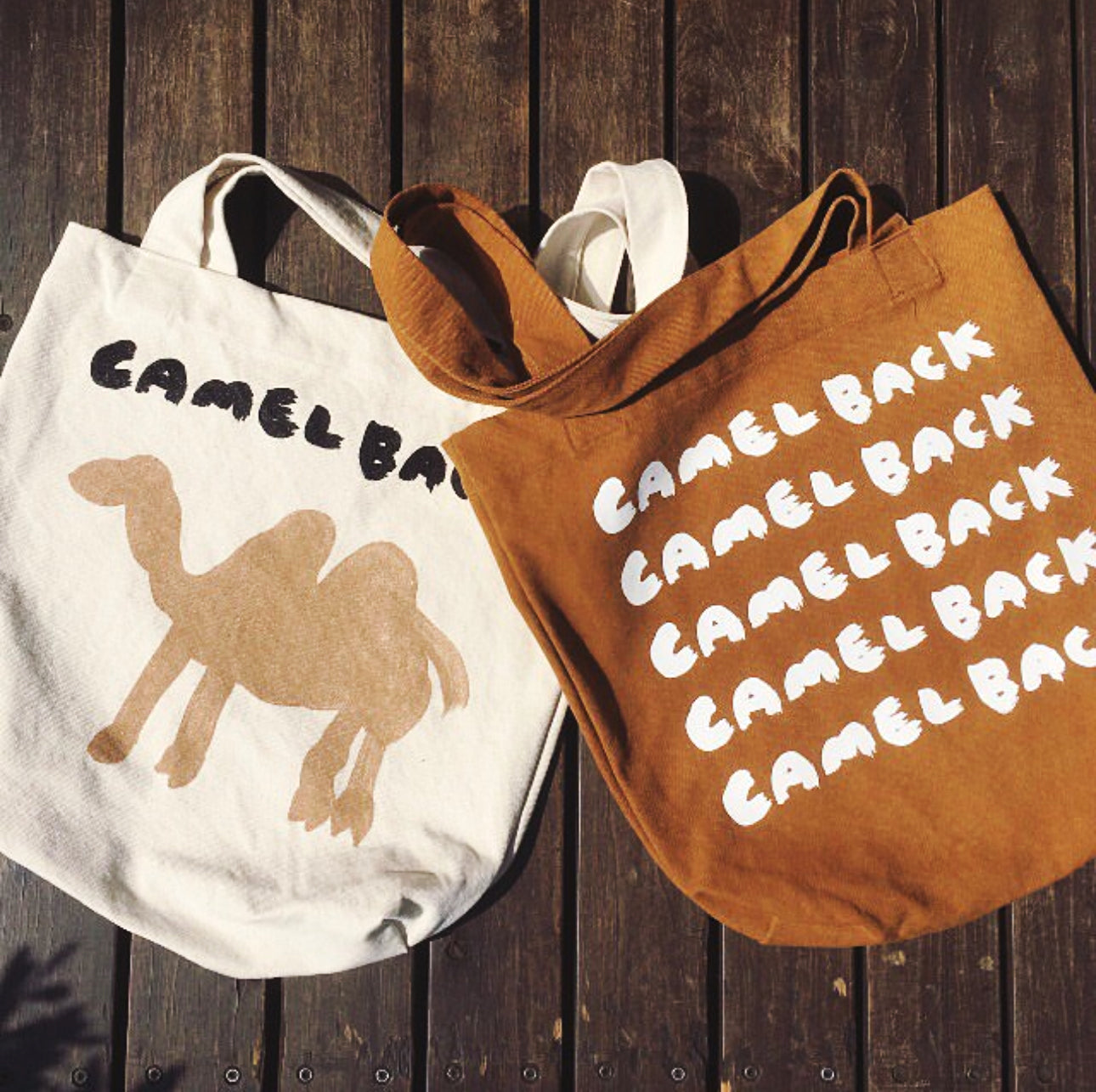 Camel Doodle Tote Bag - Kinari