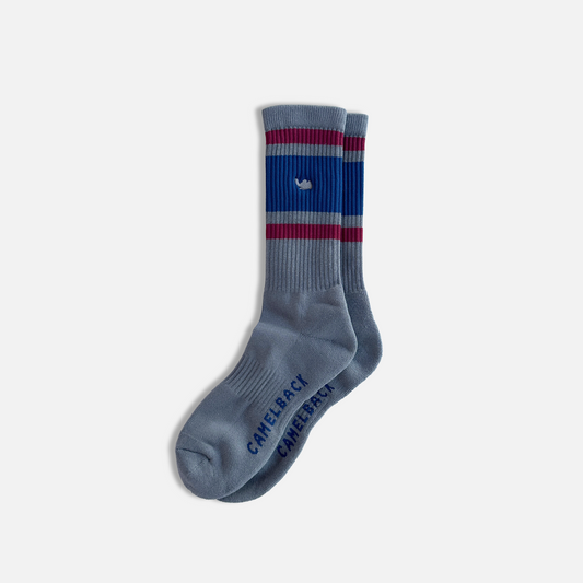 Line Socks - Light Gray × Navy