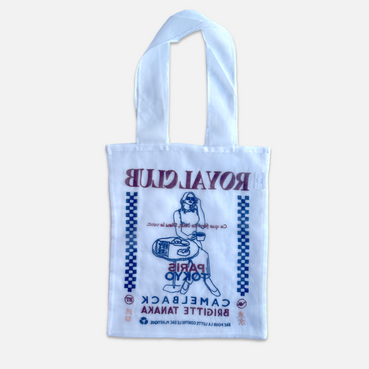 Organdy Buddy Tote Bag - White